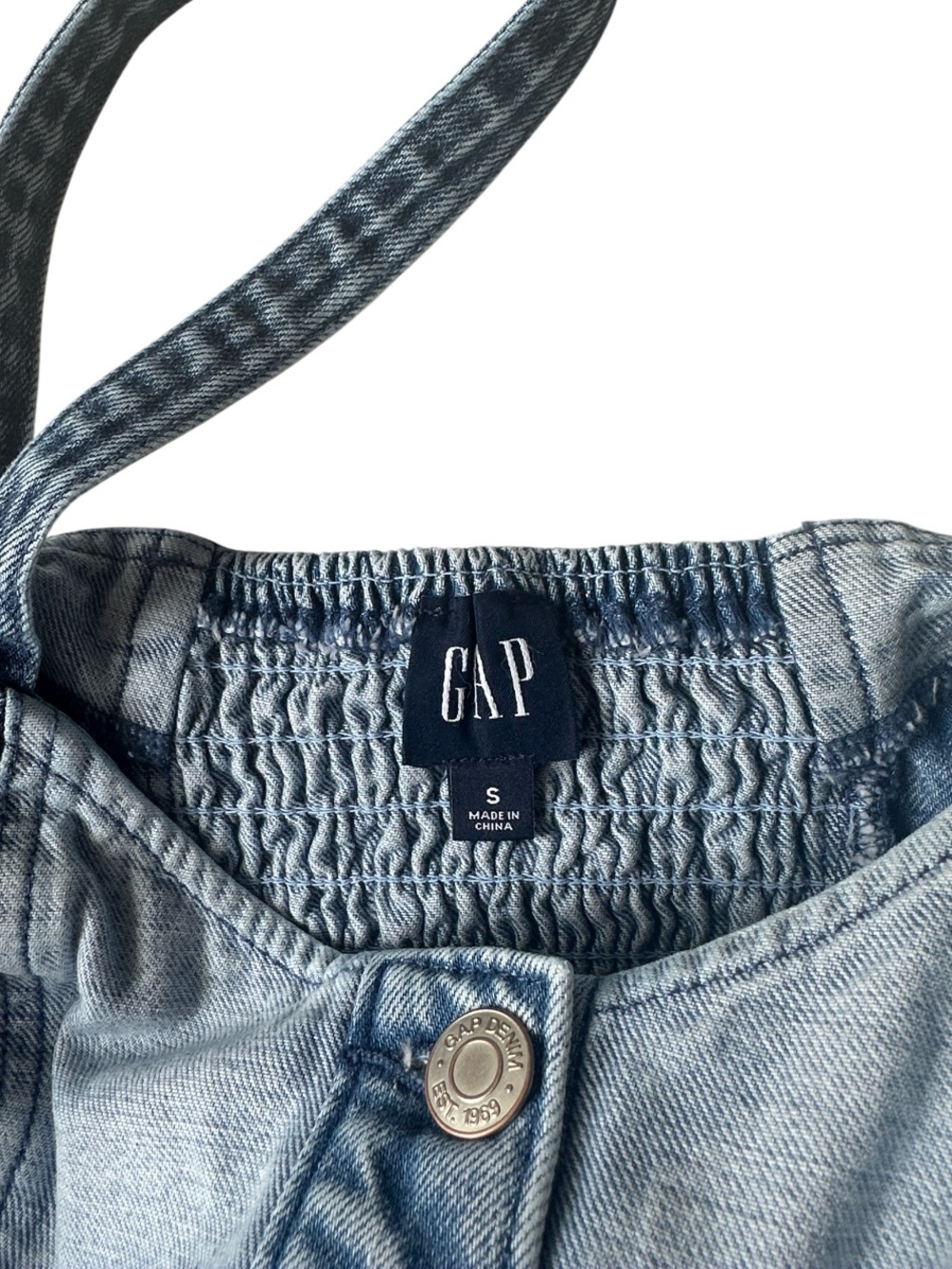 Gap Patchwork Denim Corset Top - Picture 3 of 9